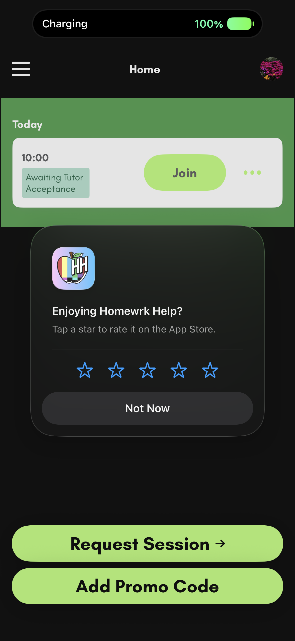 Homework Helper Review Prompt